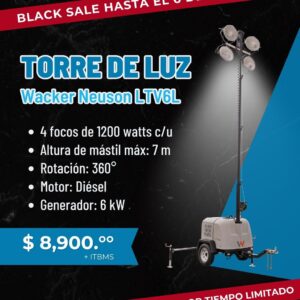 Torre de Iluminación (Luminaria) - LTV6L - Wacker Neuson