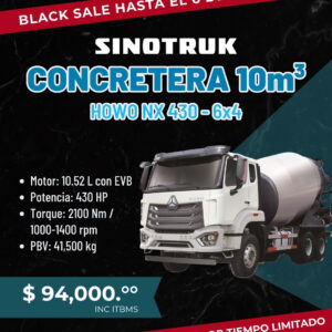 Concretera 6x4 de 10 mts3 - HOWO NX - Sinotruk